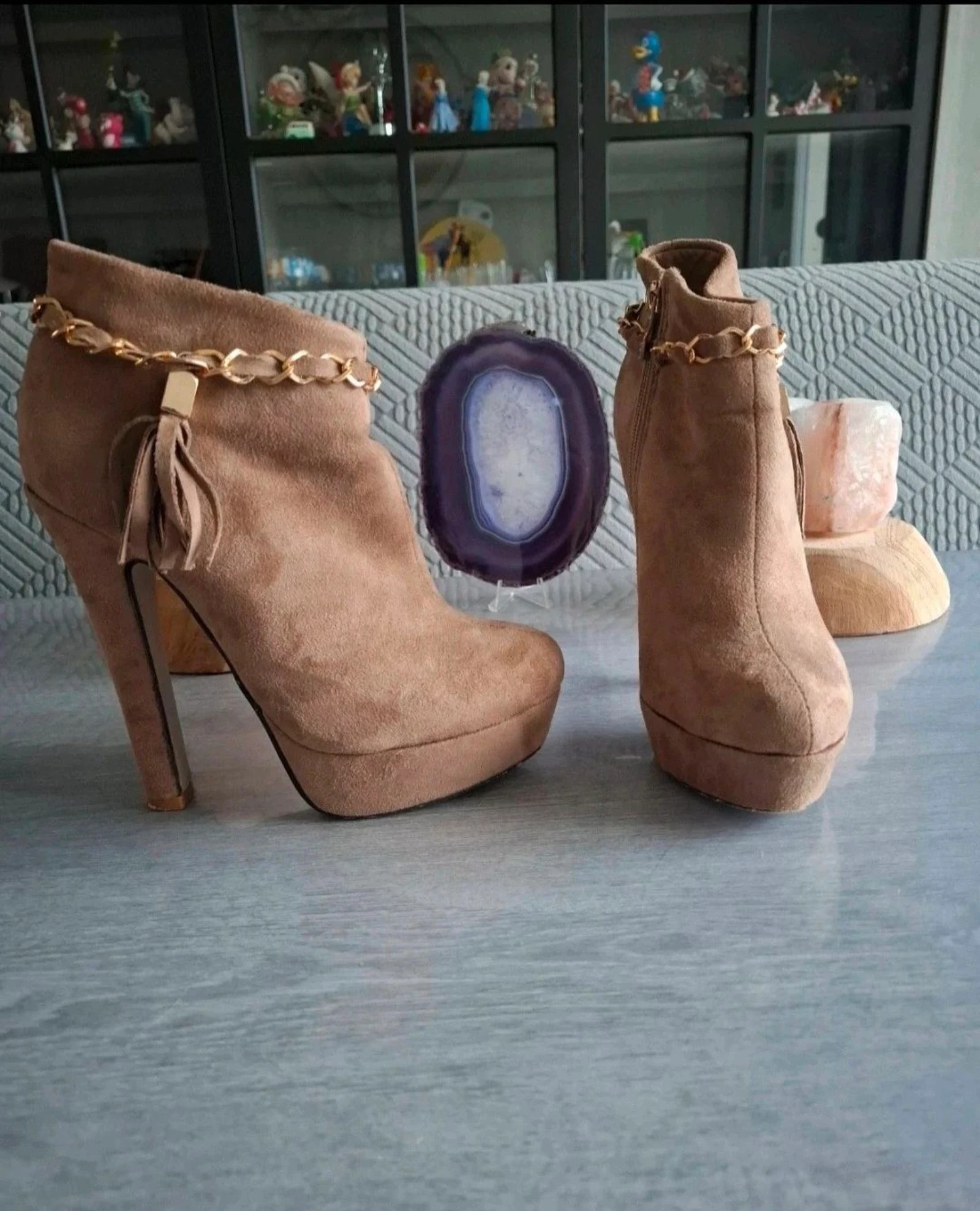 Bottine a talon haut avec plate-forme taille 37